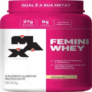 Whey Protein Femini Whey Max Titanium Baunilha 900g